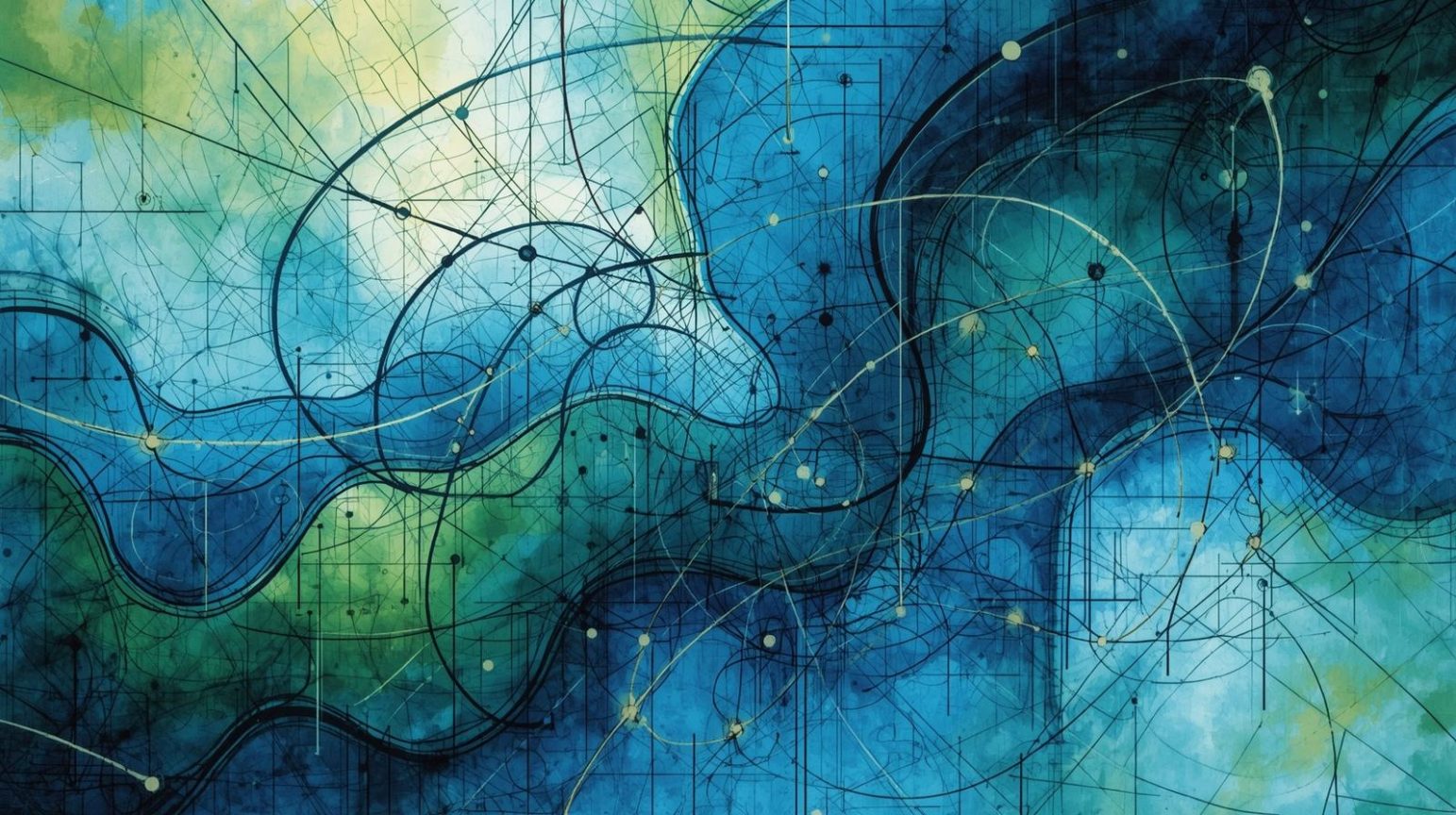 artificial intelligence, represented as an abstract drawing